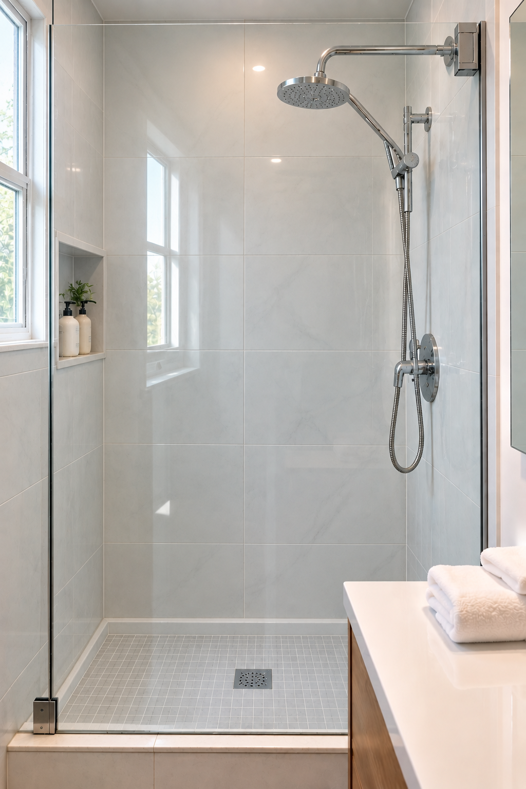 Pristine luxury bathroom after Master Pro 360 service