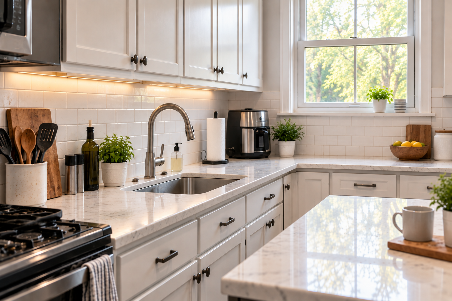 Spotless bright kitchen after Master Pro 360 service