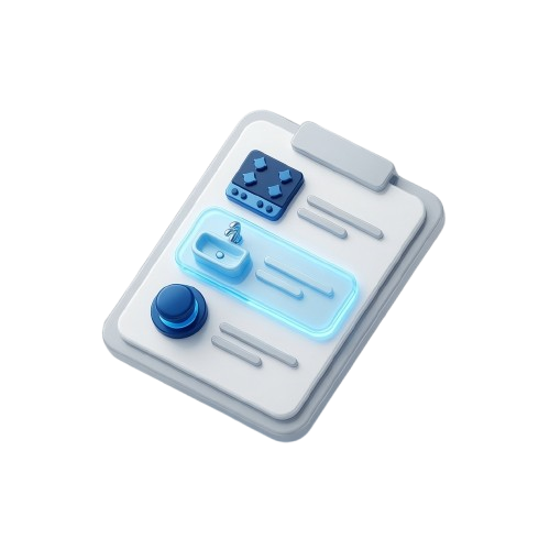 3D illustration of a clipboard checklist representing cleaning priorities and requested care