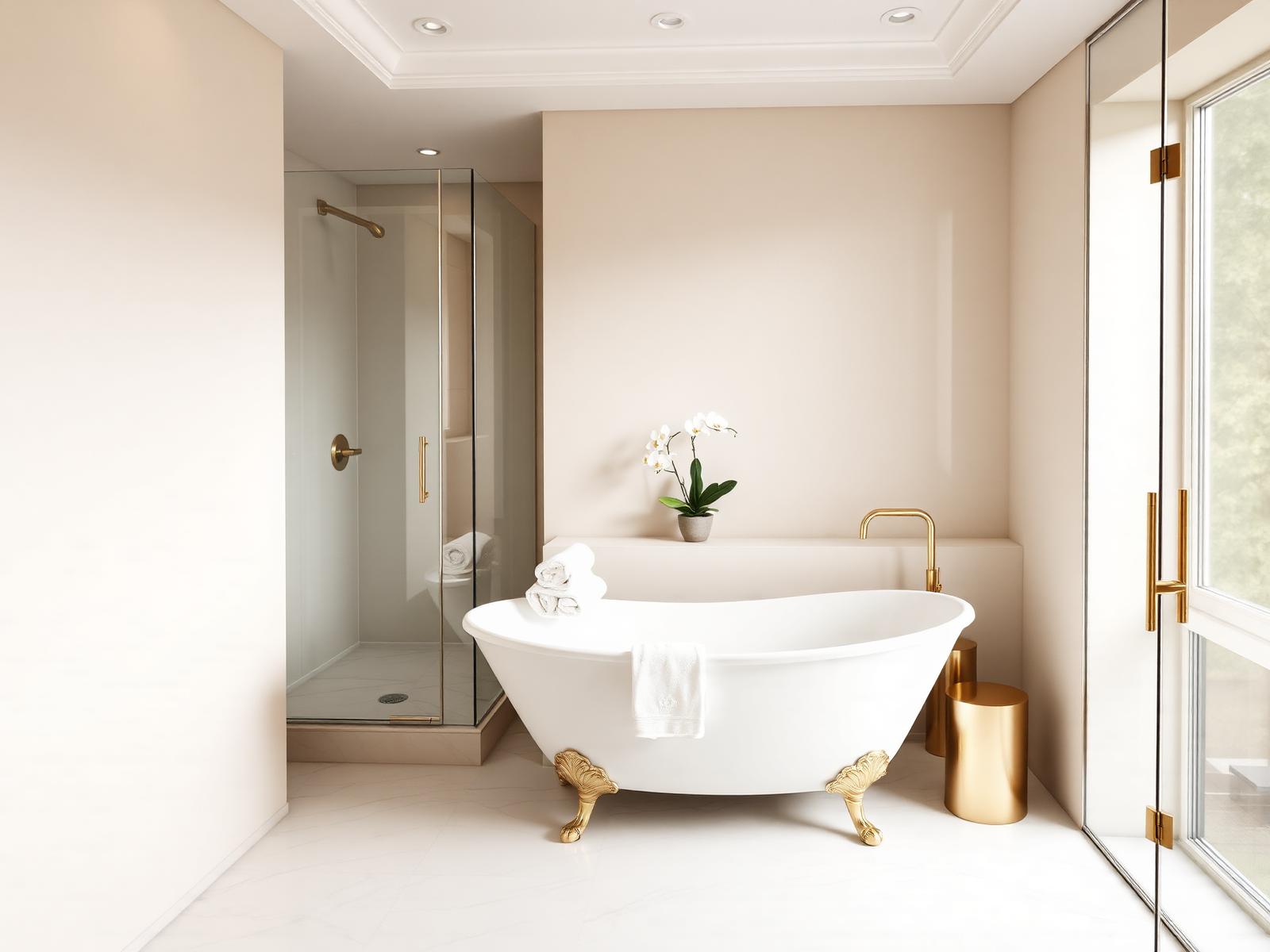 Clean restroom fixtures and mirror after professional cleaning