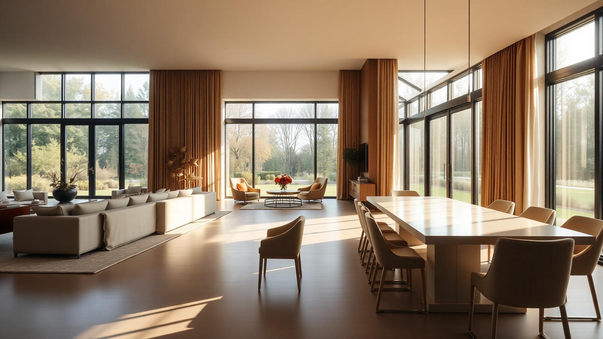 Bright, professionally maintained workspace interior